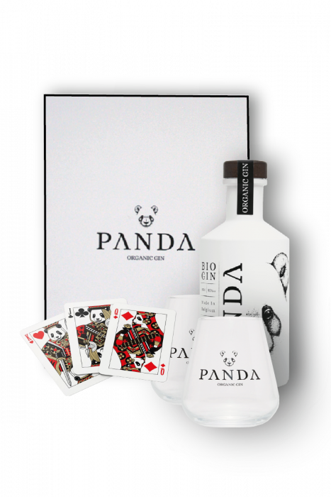 Coffret Gin Panda Organic 1L + 2 verres - OnWine